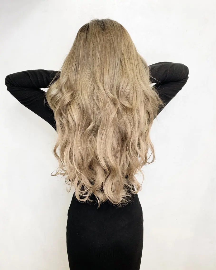 ロング カラー ヘアアレンジ シールエクステ エクステ エクステ TATSUYA アートディレクターのヘアスタイル