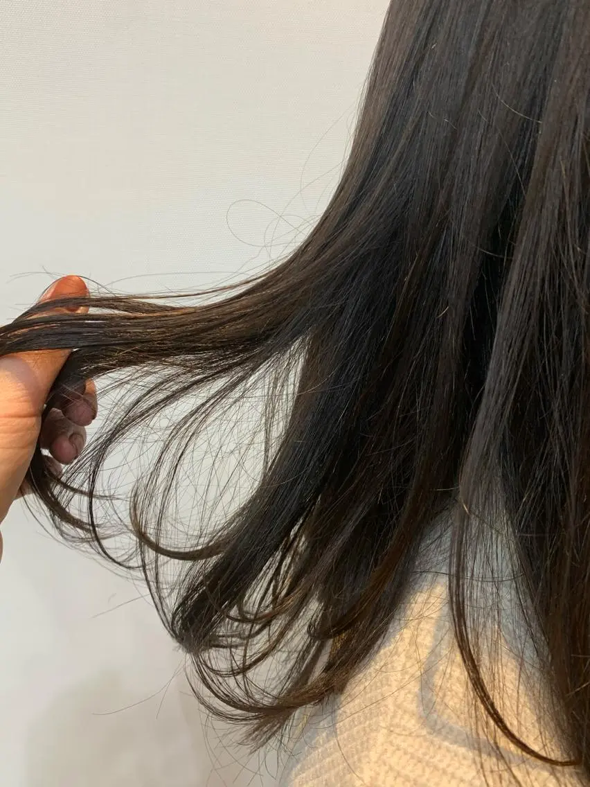 ミディアム カラー 透明感カラー カット ヘアカラー パーマ satsuki 暖色・ブラウンカラーのヘアスタイル
