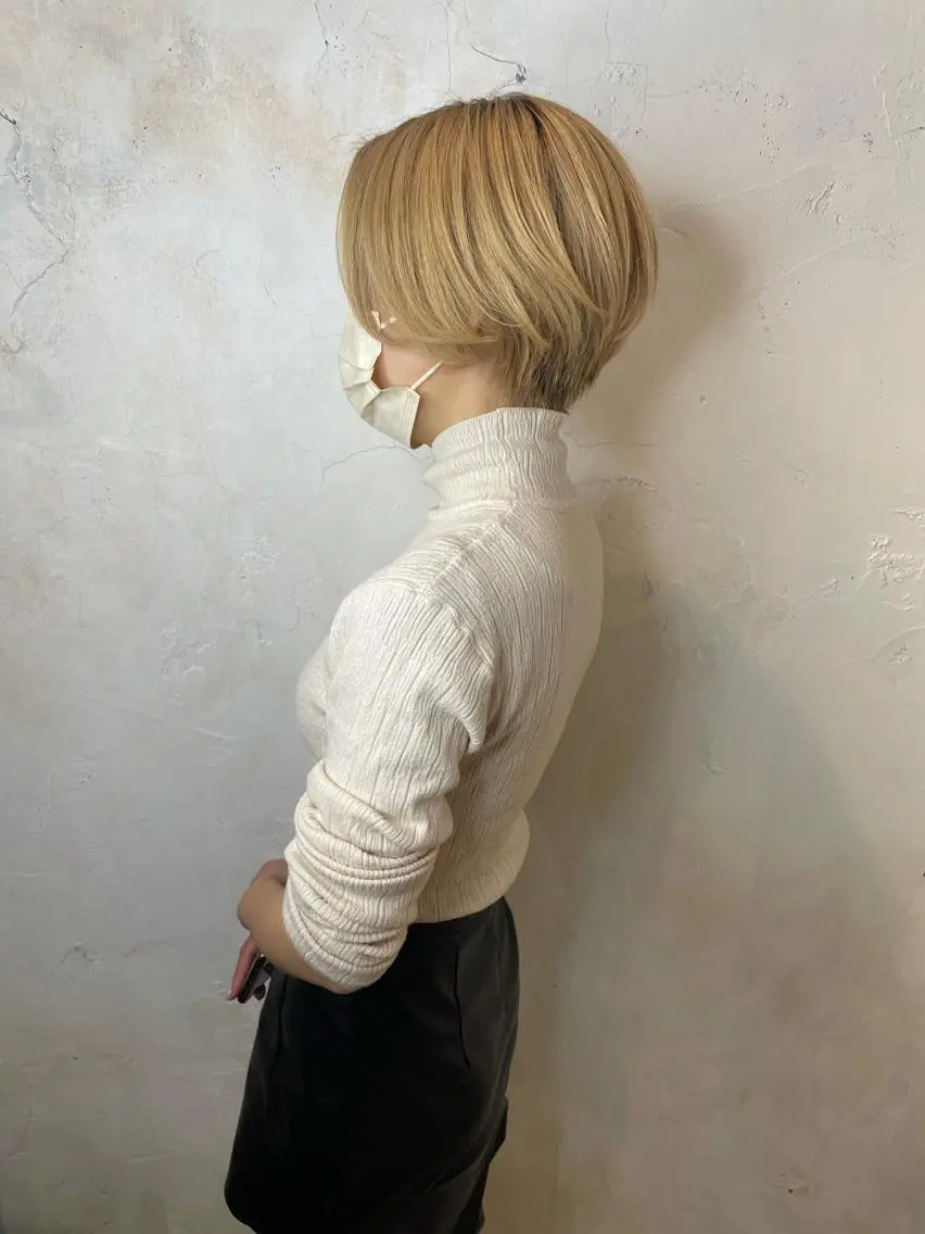 ショート ショートヘア カット 縮毛矯正 トリートメント マネージャー 山城洸希のヘアスタイル
