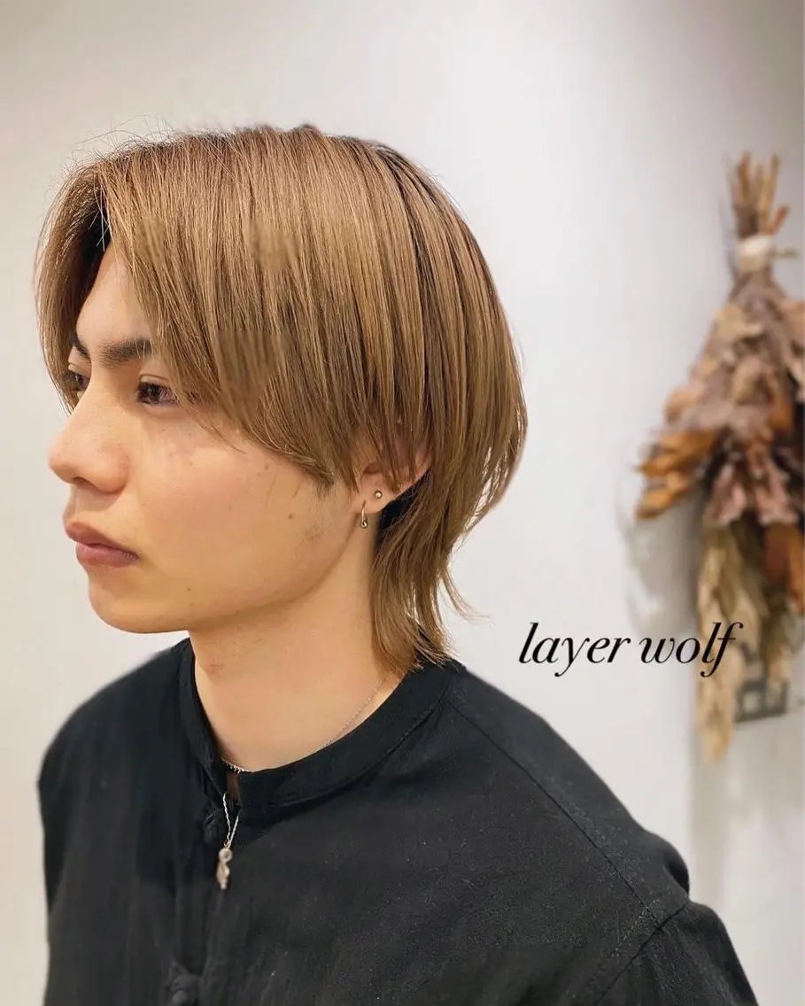 ショート ヘアアレンジ メンズ 刈り上げ メンズウルフカット レイヤーカット ウルフカット ウルフレイヤー 高橋胡桃🪽 ディレクターのヘアスタイル