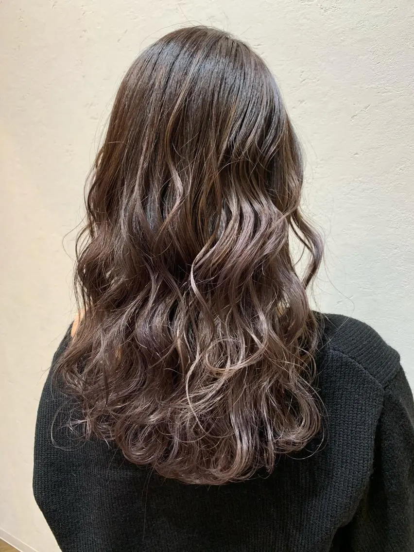 ロング カラー ヘアカラー トリートメント 天野 開のヘアスタイル