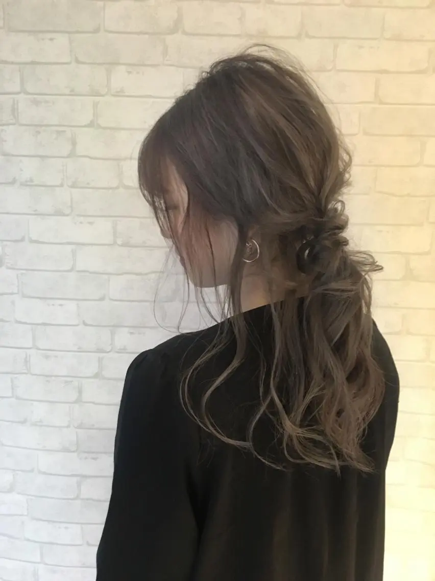 セミロング カラー パーマ 北川大輔🌟 小顔レイヤーカットのヘアスタイル