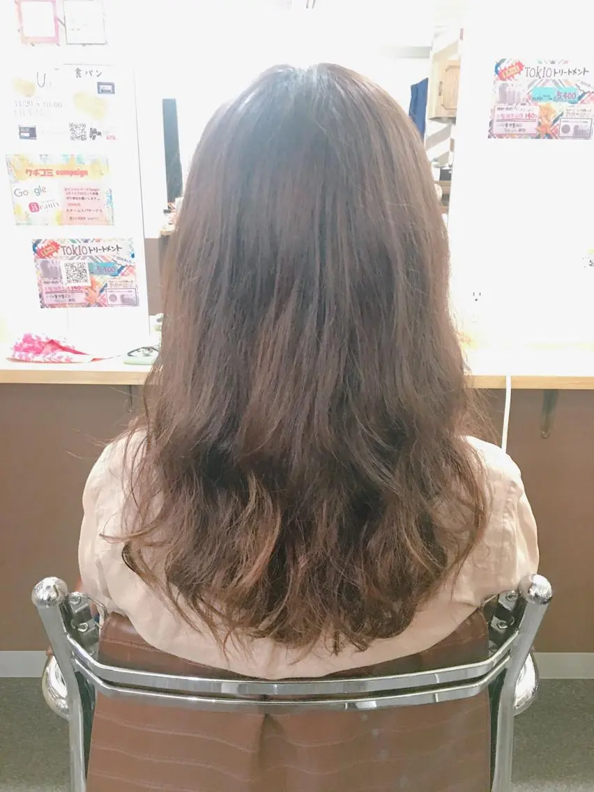 ロング パーマ パーマ ai 浅草橋のヘアスタイル