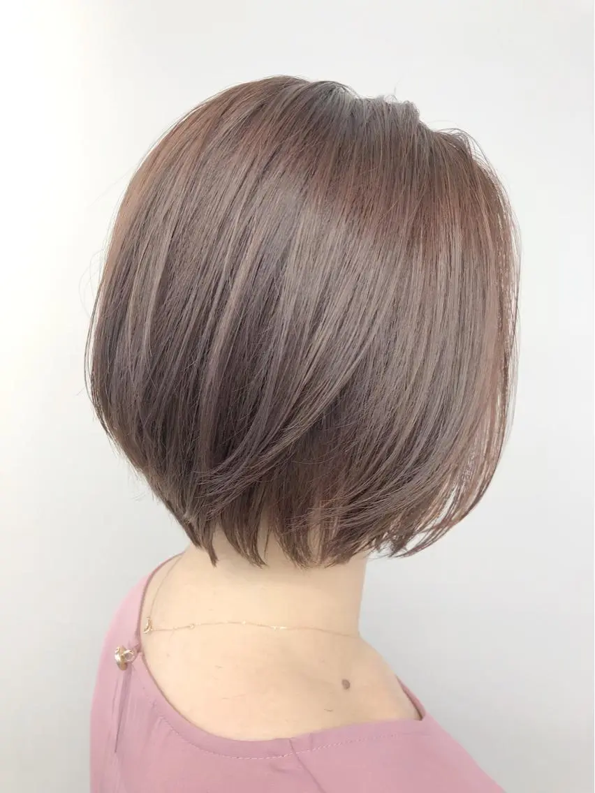 ショート ボブ カット ヘアカラー トリートメント 代表 YUKI ☆のヘアスタイル
