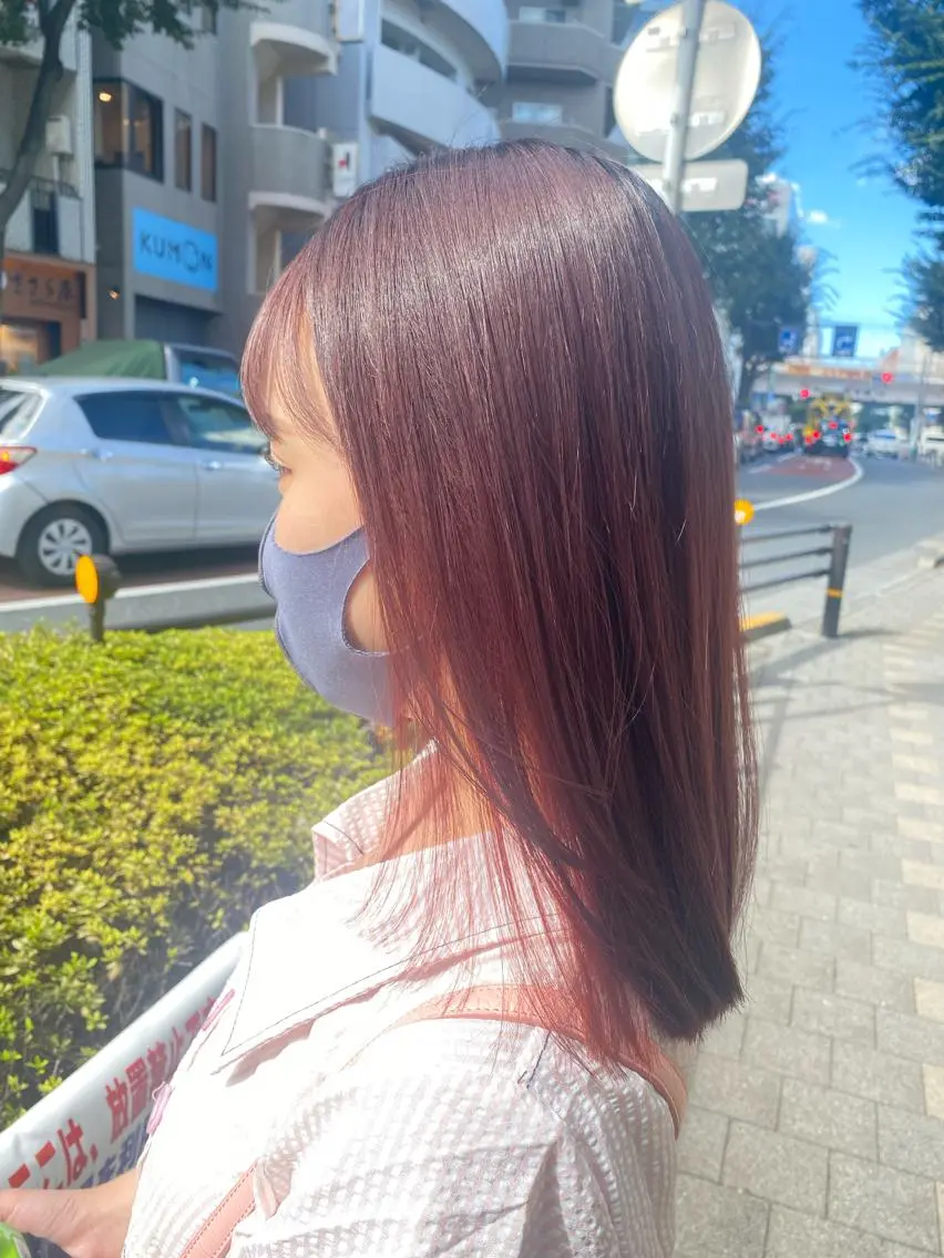 ロング カラー ヘアアレンジ TSUNA 🌙 Lim 五反田のマツエク・マツパデザイン
