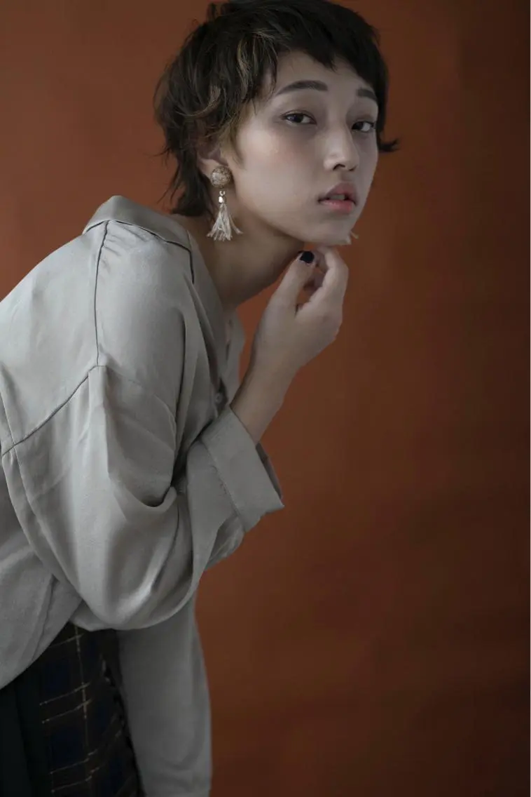 ショート カラー 似合わせカットカラー 🌿つじおかるみのヘアスタイル