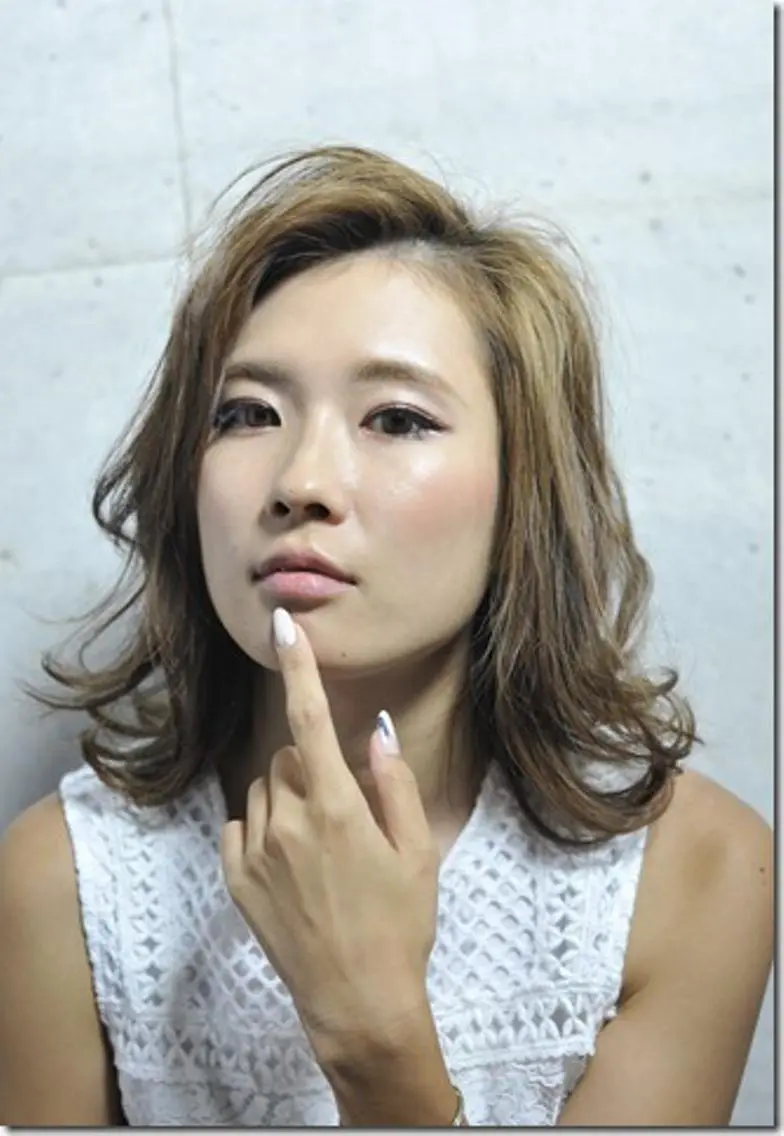 ミディアム 外ハネヘア ショート&ボブ井上 菜樹のヘアスタイル