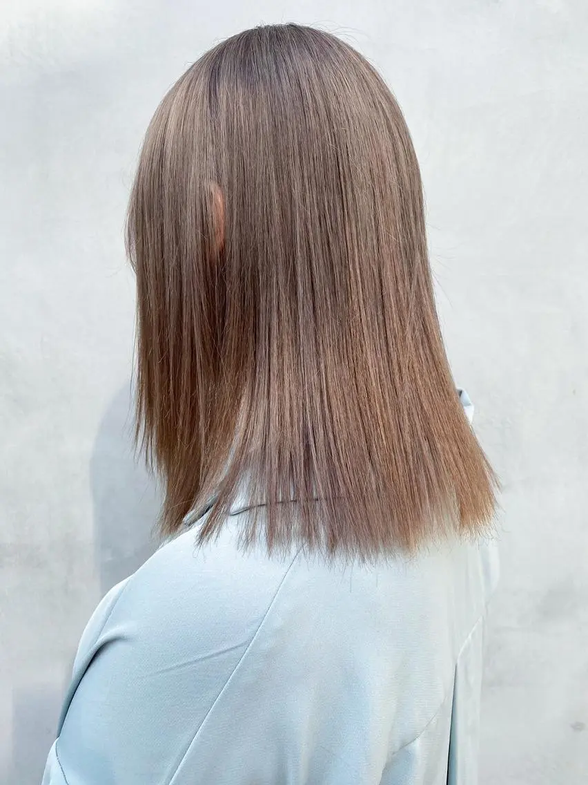 カラー ミディアム ベージュカラー カット ヘアカラー トリートメント ITbyALBUM 浦和店のヘアスタイル