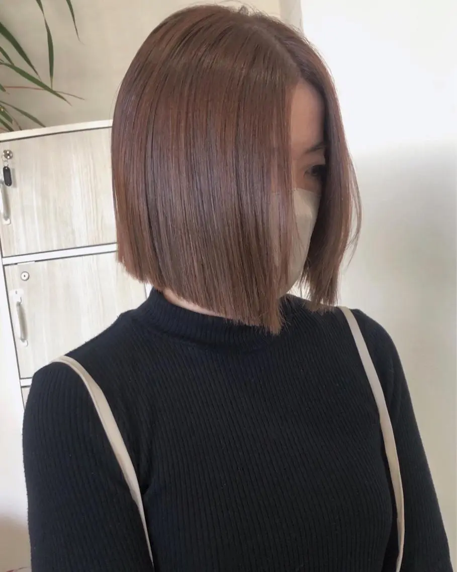 ミディアム カット ヘアカラー トリートメント ♡MIHO♡ スタイリストのヘアスタイル