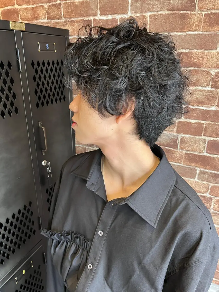 ショート カラー パーマ ヘアアレンジ メンズ キッズ ネイル マツエク・マツパ アイブロウ メンズパーマ ブラウンカラー ケアカラー 透明感カラー ピンクカラー 久木原 ゆりのヘアスタイル