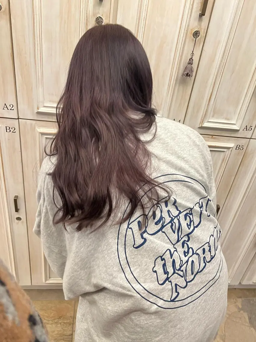 ロング ヘアカラー トリートメント ナカヤマナナエ ♡のヘアスタイル