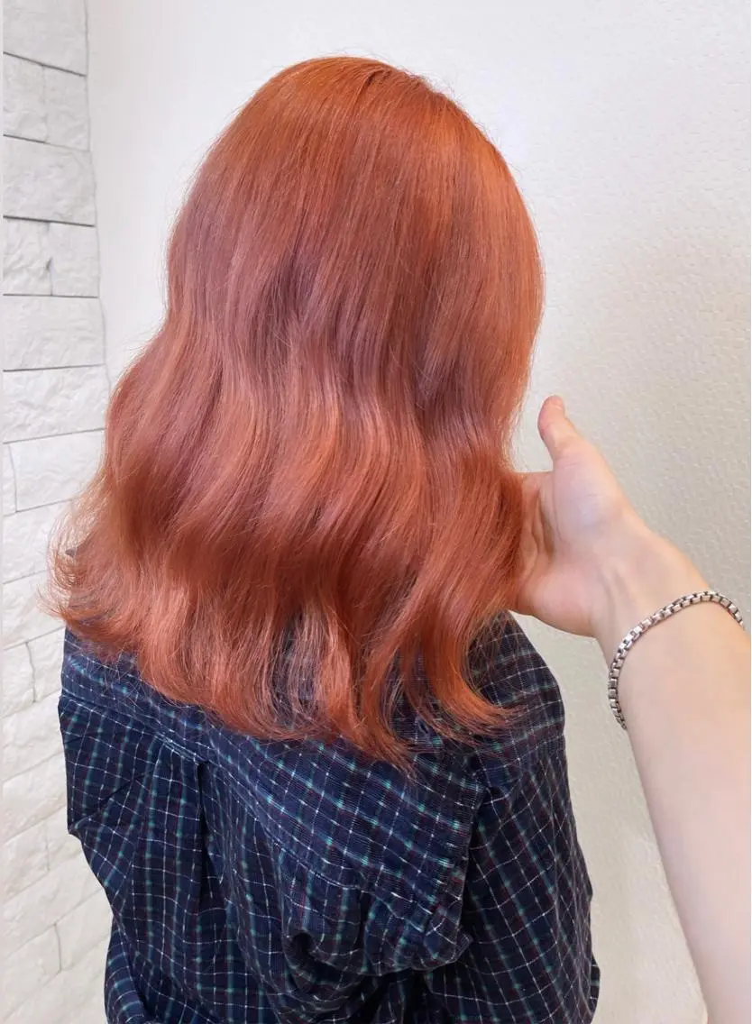 カラー ブリーチ ピンクカラー ヘアカラー トリートメント かずくん🦩名古屋 ハイトーン/レイヤーのヘアスタイル
