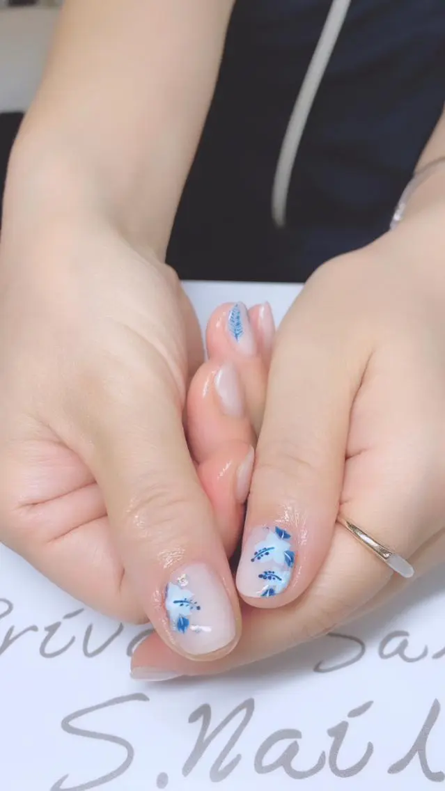 ネイル 西大分S.Nail 𓏲⋆🪸.⋆⸜🫧のネイルデザイン