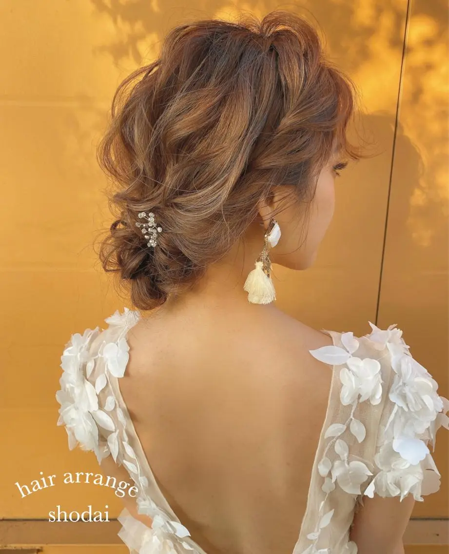 ロング カラー ヘアアレンジ ネイル マツエク・マツパ ヘアセット ハイライト、レイヤー カット/西梅田/中西のヘアスタイル