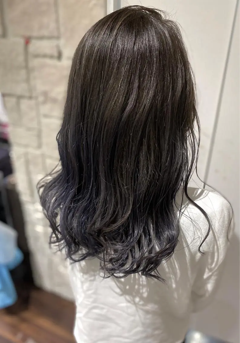 セミロング カラー 川合 勇気のヘアスタイル