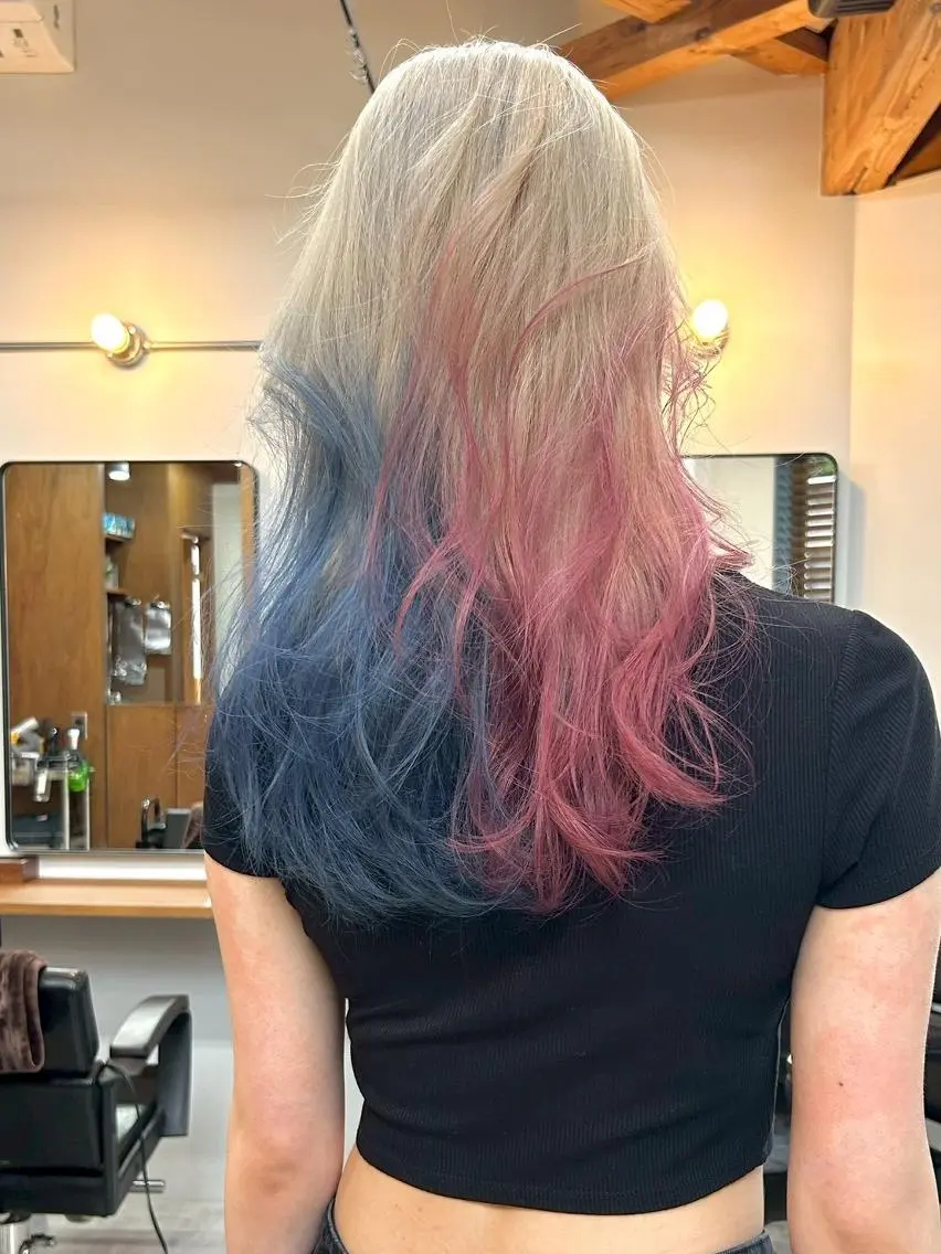 セミロング 馬場 涼平のヘアスタイル