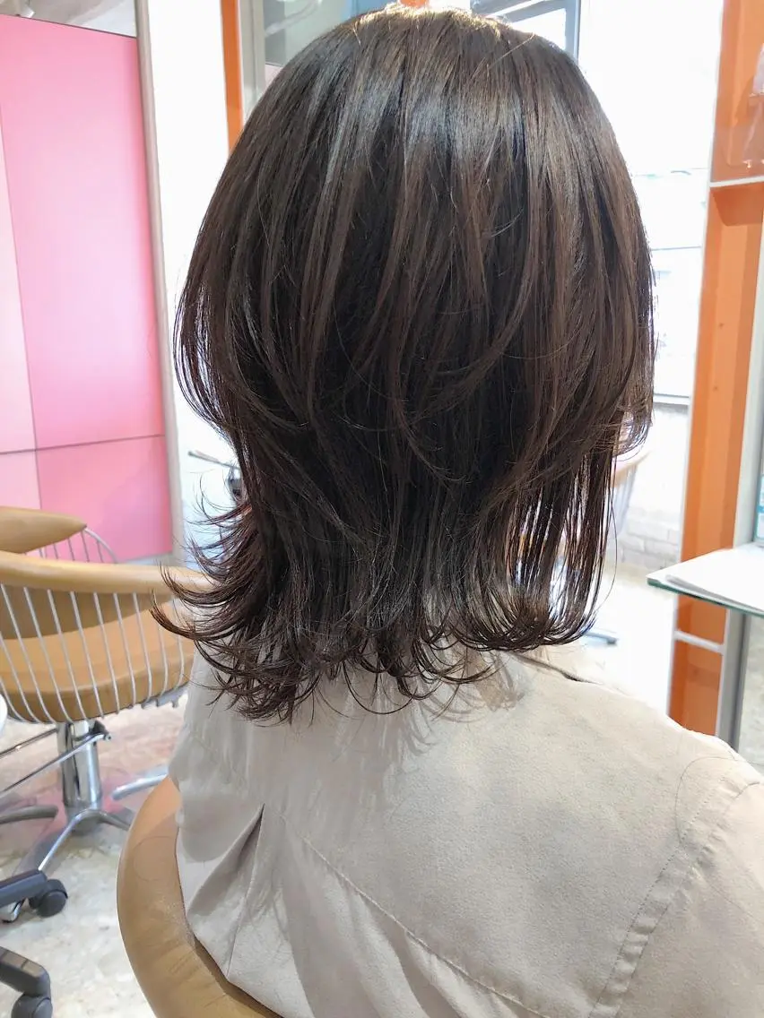ミディアム くびれヘア 瀬川 雄太のヘアスタイル