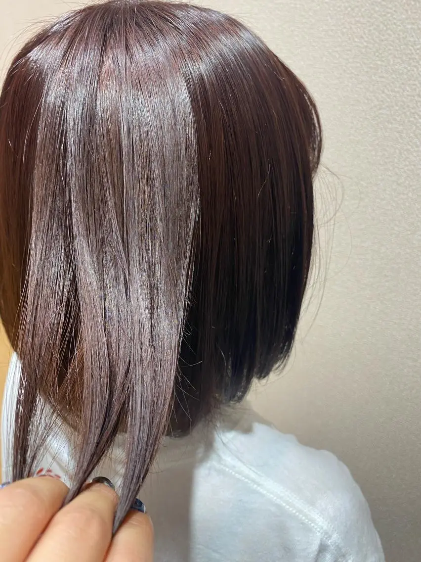 ミディアム 芝田 望優のヘアスタイル