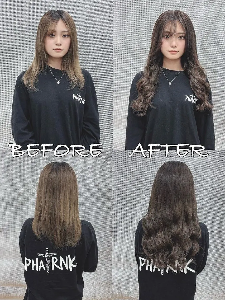 ロング カラー ヘアアレンジ シールエクステ バレイヤージュ ブリーチ ケアブリーチ ダブルカラー LIP 大阪本店 エクステ 堀谷和孝のヘアスタイル