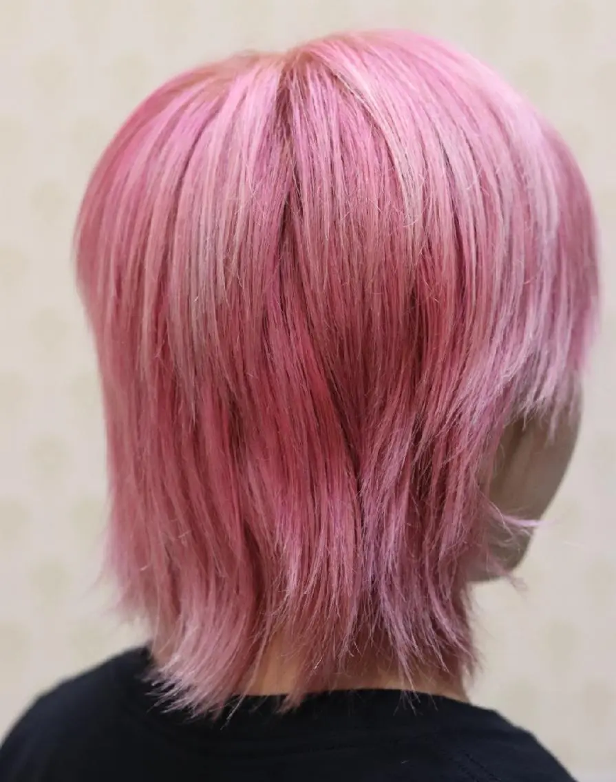 ショート カラー ハイライトカラー ピンクカラー ハイライト ヘアカラー トリートメント sato shoheiのヘアスタイル