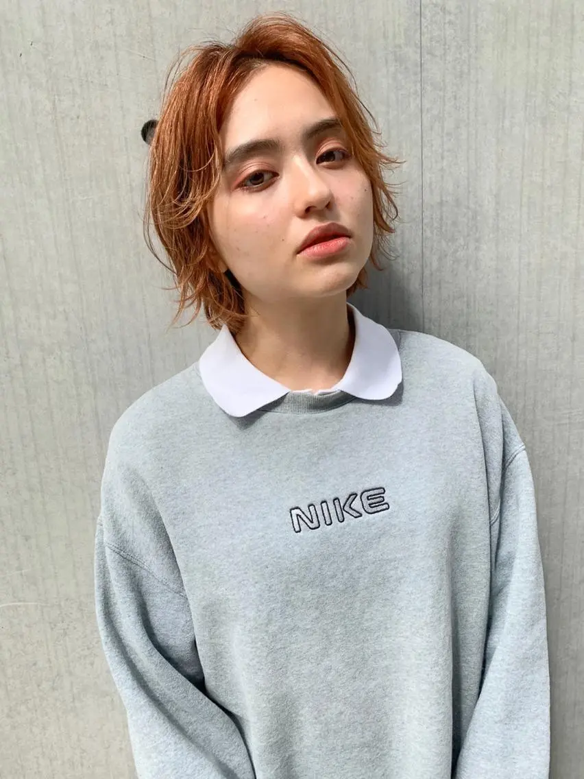 ショート カット ヘアカラー トリートメント 一ノ瀬 暁のヘアスタイル