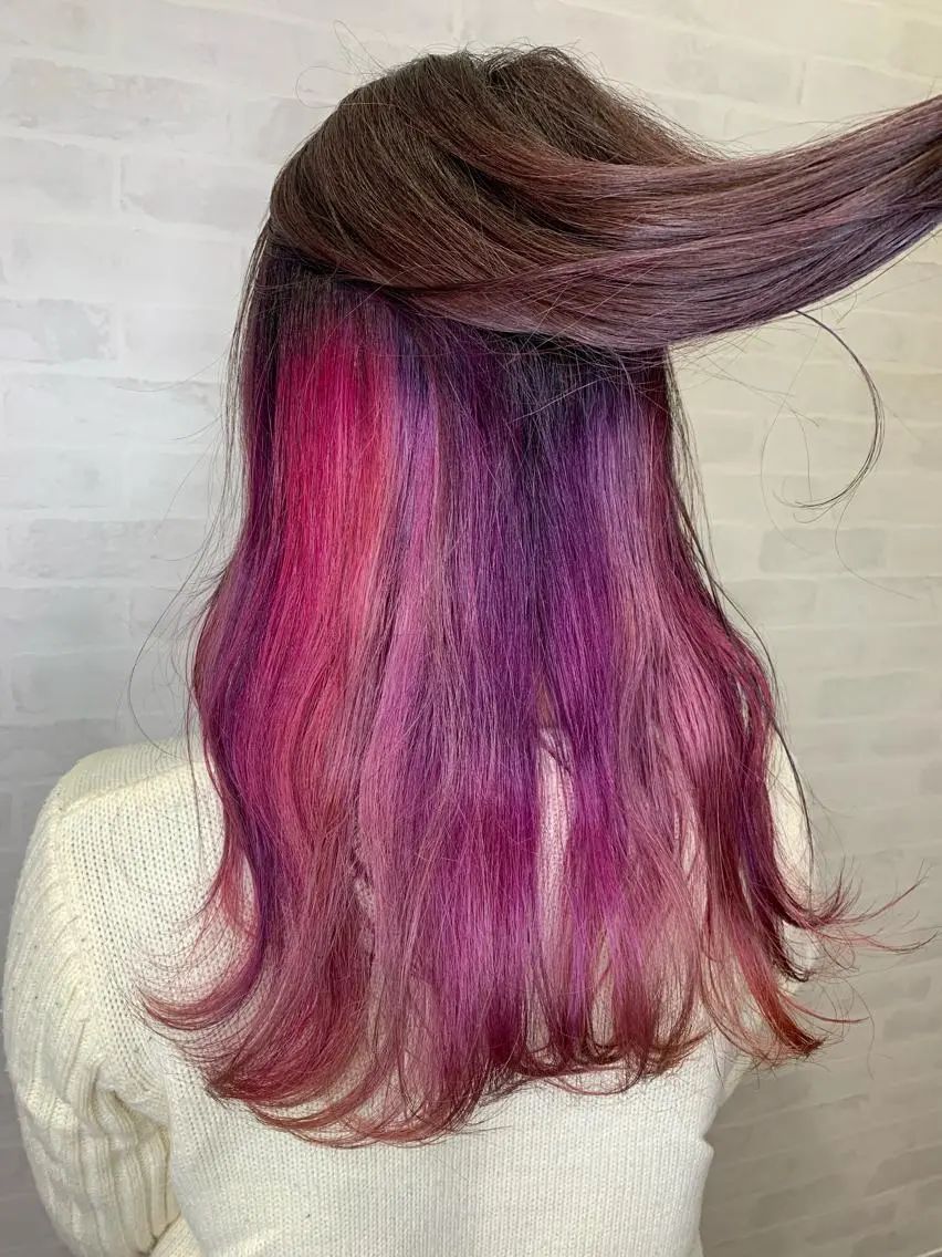 ロング カラー カット ヘアカラー 村山 美空のヘアスタイル