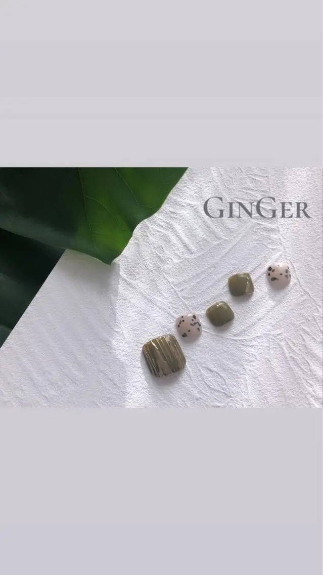 ネイル フットネイル ginger nail&spaのネイルデザイン