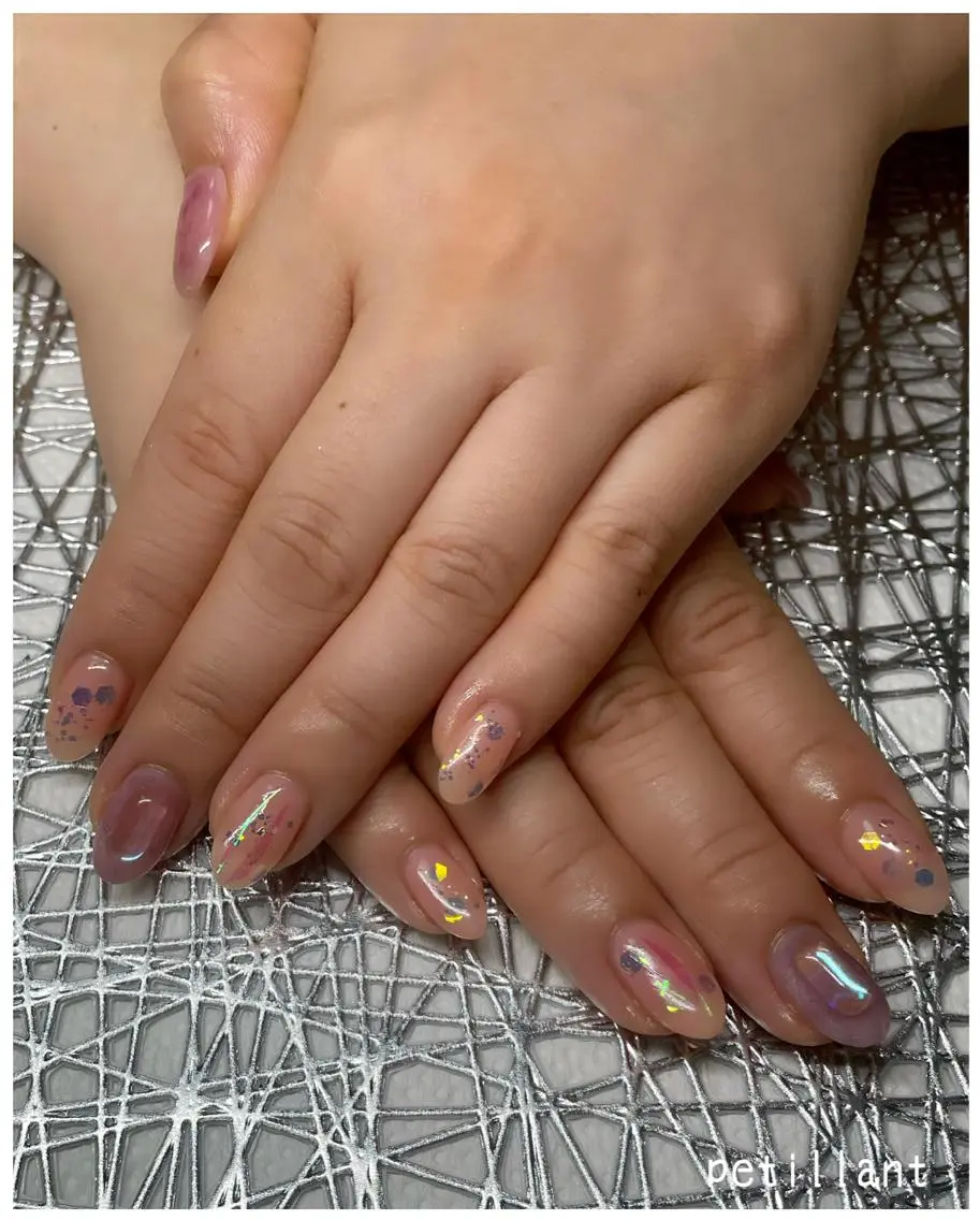 ネイル ピンク nail salon petillantのネイルデザイン