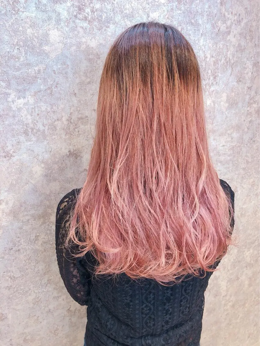 セミロング カラー ピンクカラー 🫟Blanco🫟 Color&Careのヘアスタイル