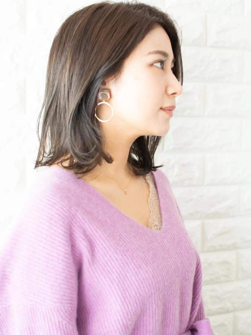 セミロング ショートボブ ボブ 外国人風カラー ハイライト 外ハネヘア カット ヘアカラー ヘッドスパ 斉藤 正敏のその他イメージ
