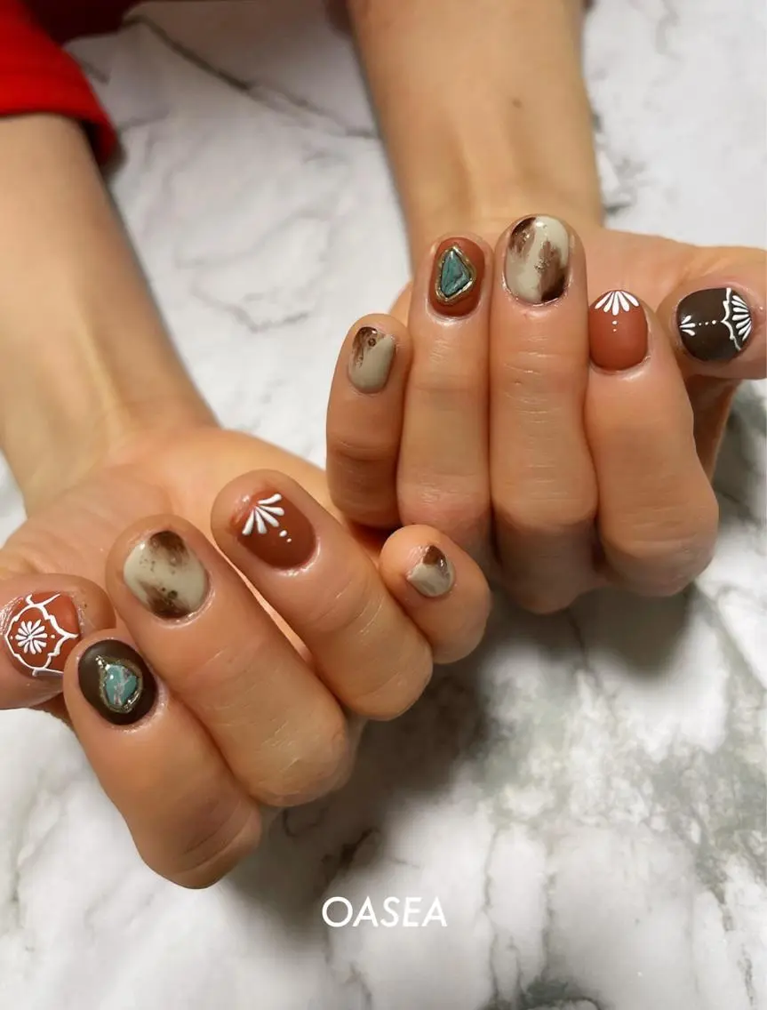 ネイル ハンドネイル 🌞💜 KAORI 🌴のネイルデザイン