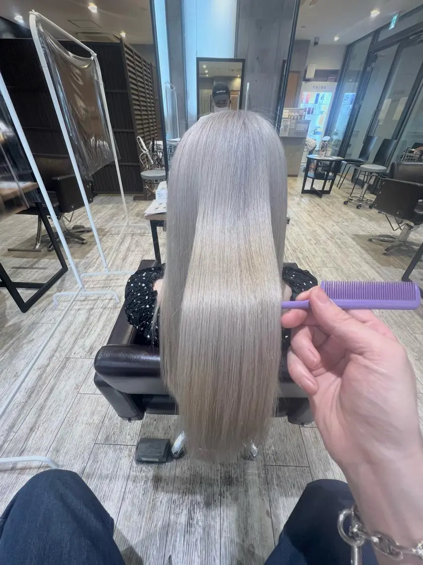 セミロング カラー パーマ ヘアアレンジ メンズ キッズ ネイル マツエク・マツパ アイブロウ ヘアカラー EnBlesS西宮 マンツーマン神道有基のヘアスタイル