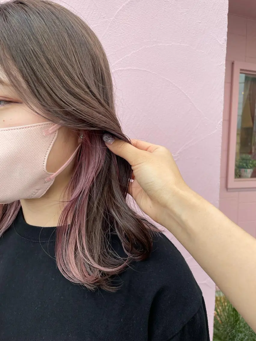 カラー ヘアカラー ブリーチ/韓国 ひなたのヘアスタイル