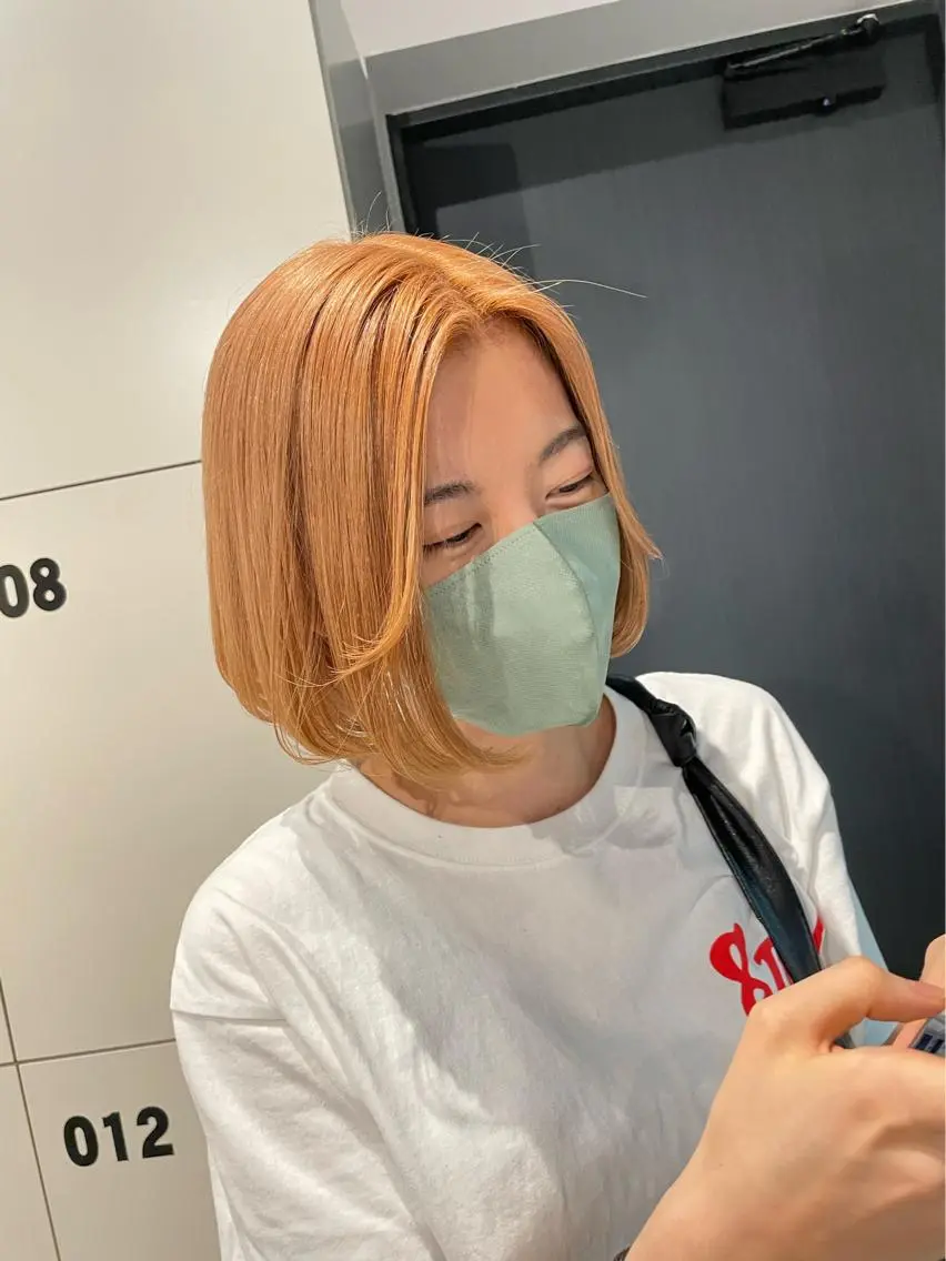 ショート カラー ブリーチ👩‍🦳/ ‪✂︎MANAMIのヘアスタイル