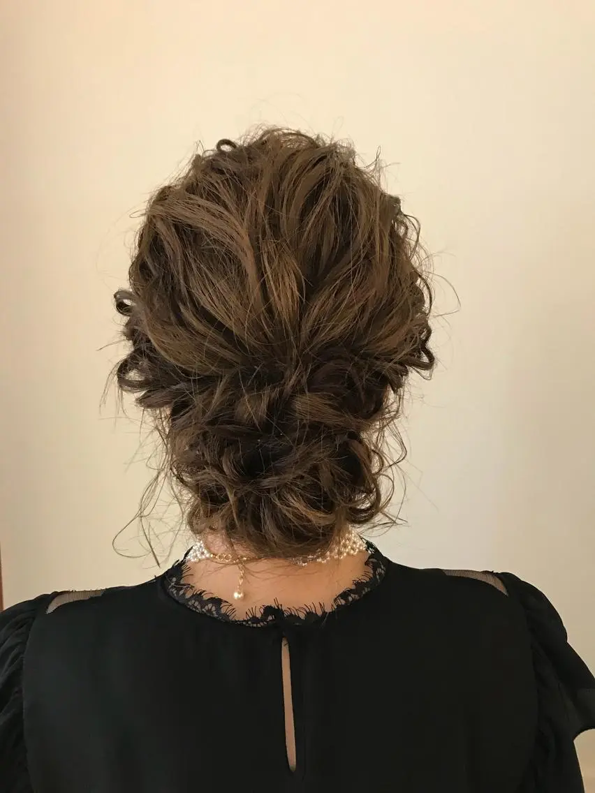 セミロング ヘアアレンジ 清水 ちひろ ✄トップスタイリストのヘアスタイル