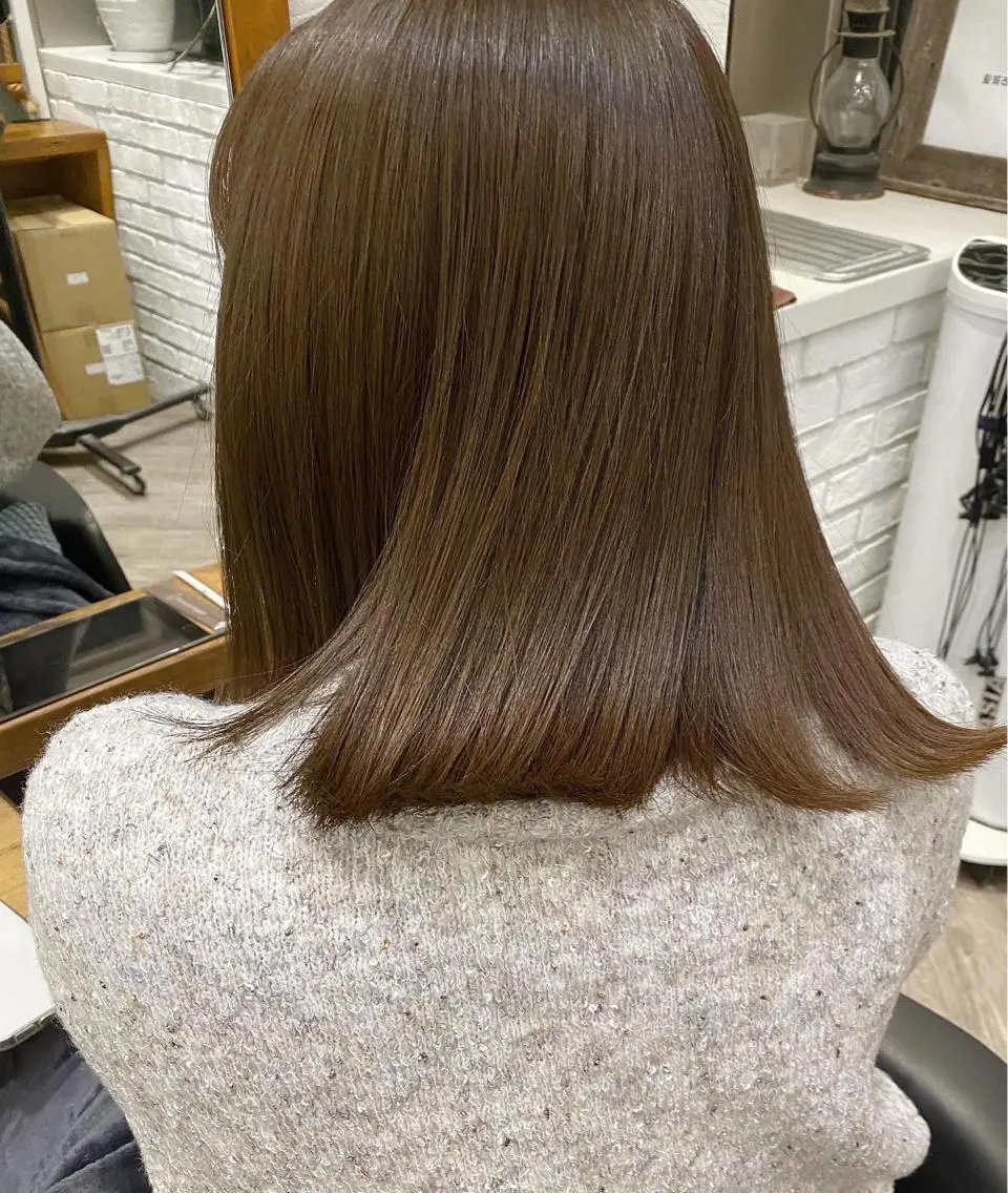 ミディアム カラー アッシュ ベージュカラー 🌟アレンジが似合う カラー🌟Rumiのヘアスタイル