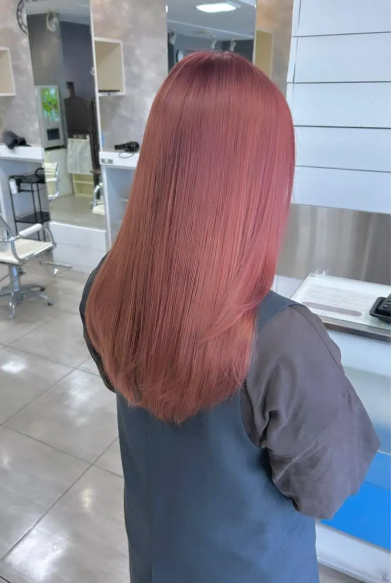 セミロング カット ヘアカラー レイヤー/艶髪カラー 森本くるみのヘアスタイル