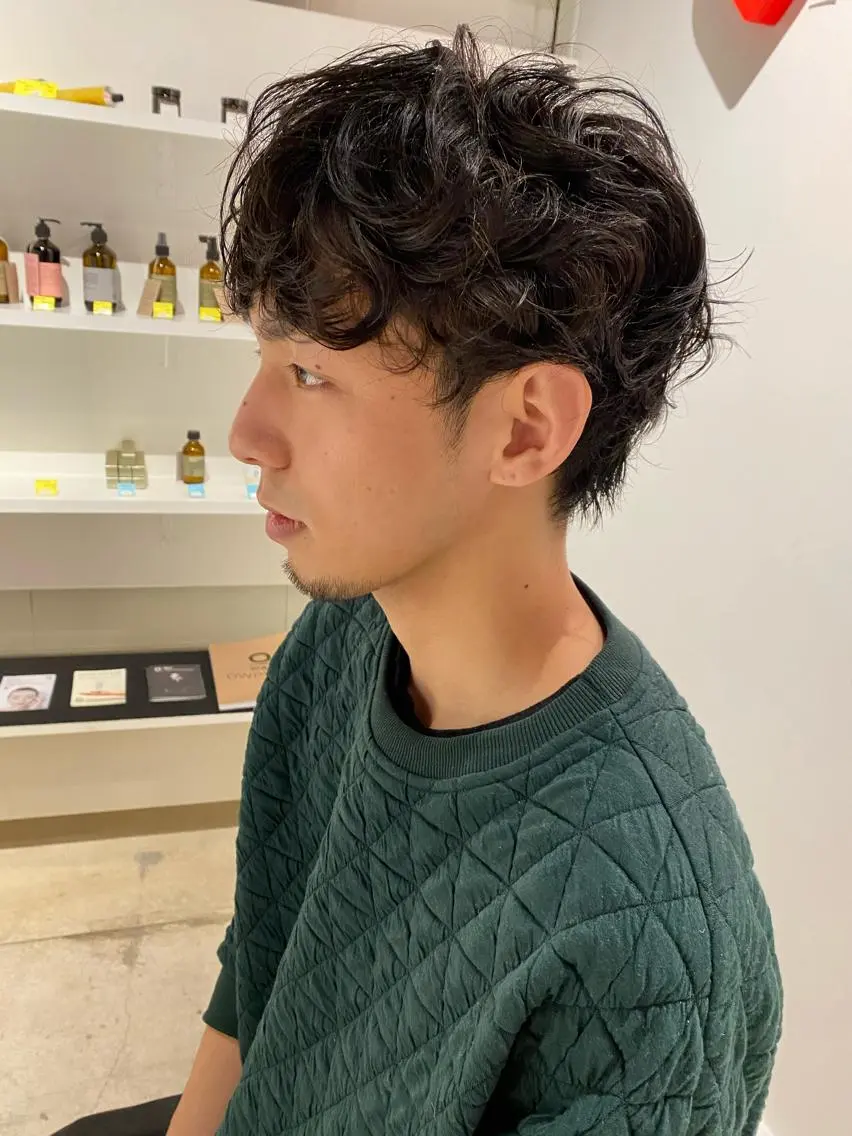 メンズ メンズパーマ ツーブロック カット &72 takiのヘアスタイル