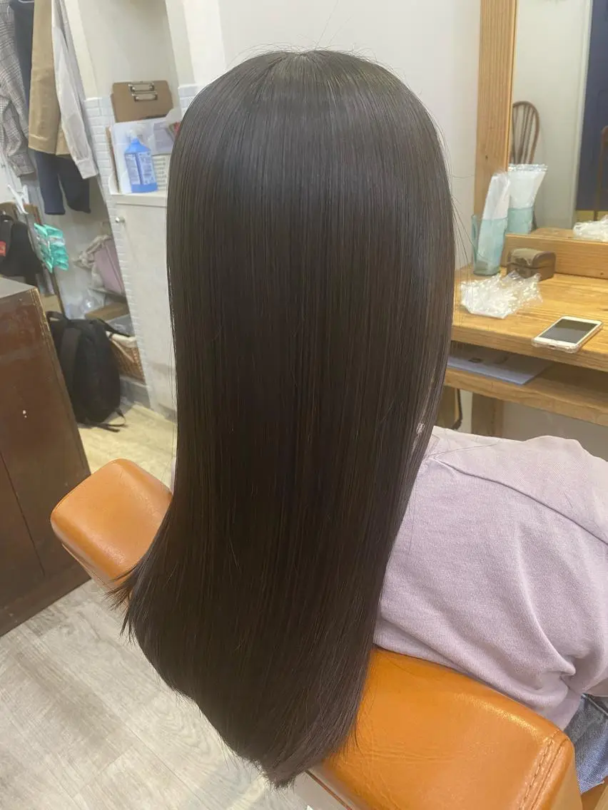 ロング カラー カット ヘアカラー トリートメント 森下 友 Dio...池袋のヘアスタイル