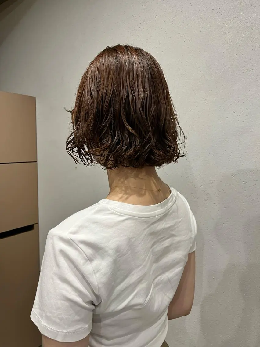 ショート パーマ カット パーマ ロングパーマ木村 ボブパーマのヘアスタイル
