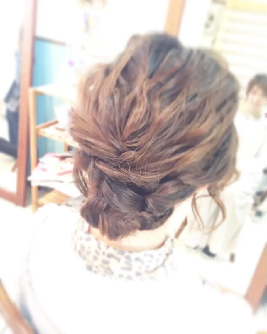 ショート ミディアム セミロング ロング カラー パーマ ヘアアレンジ 早朝✨ヘアセット 着付け/清水玲歌のヘアスタイル