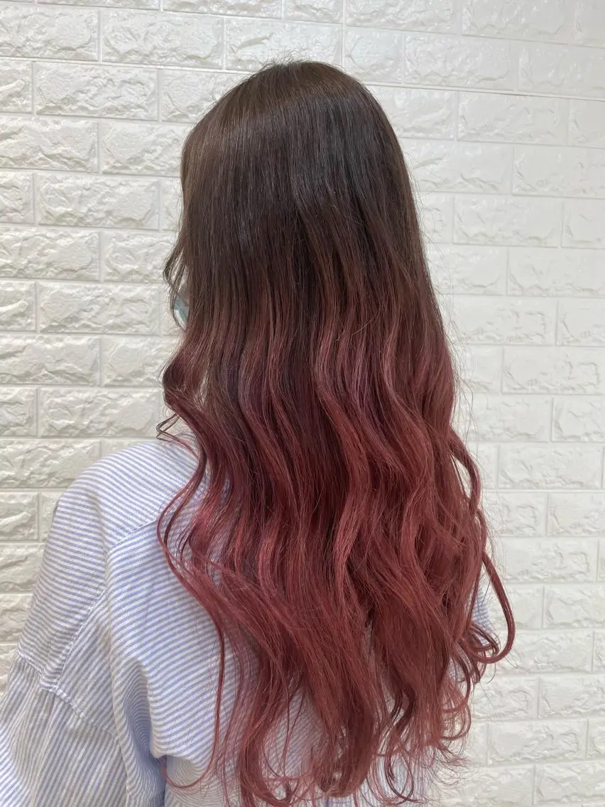 ロング カラー ヘアカラー トリートメント 福森 みずきのヘアスタイル