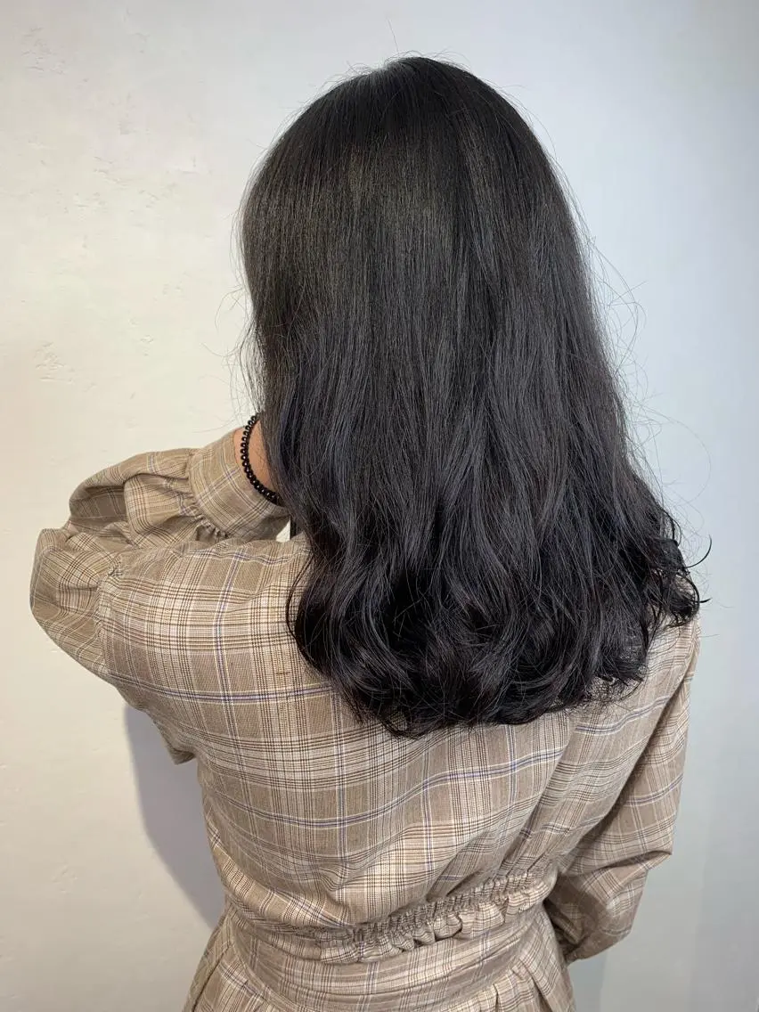 セミロング パーマ セミロングパーマ デジタルパーマ _WHITE 天神店 YUMEKA🐻のヘアスタイル