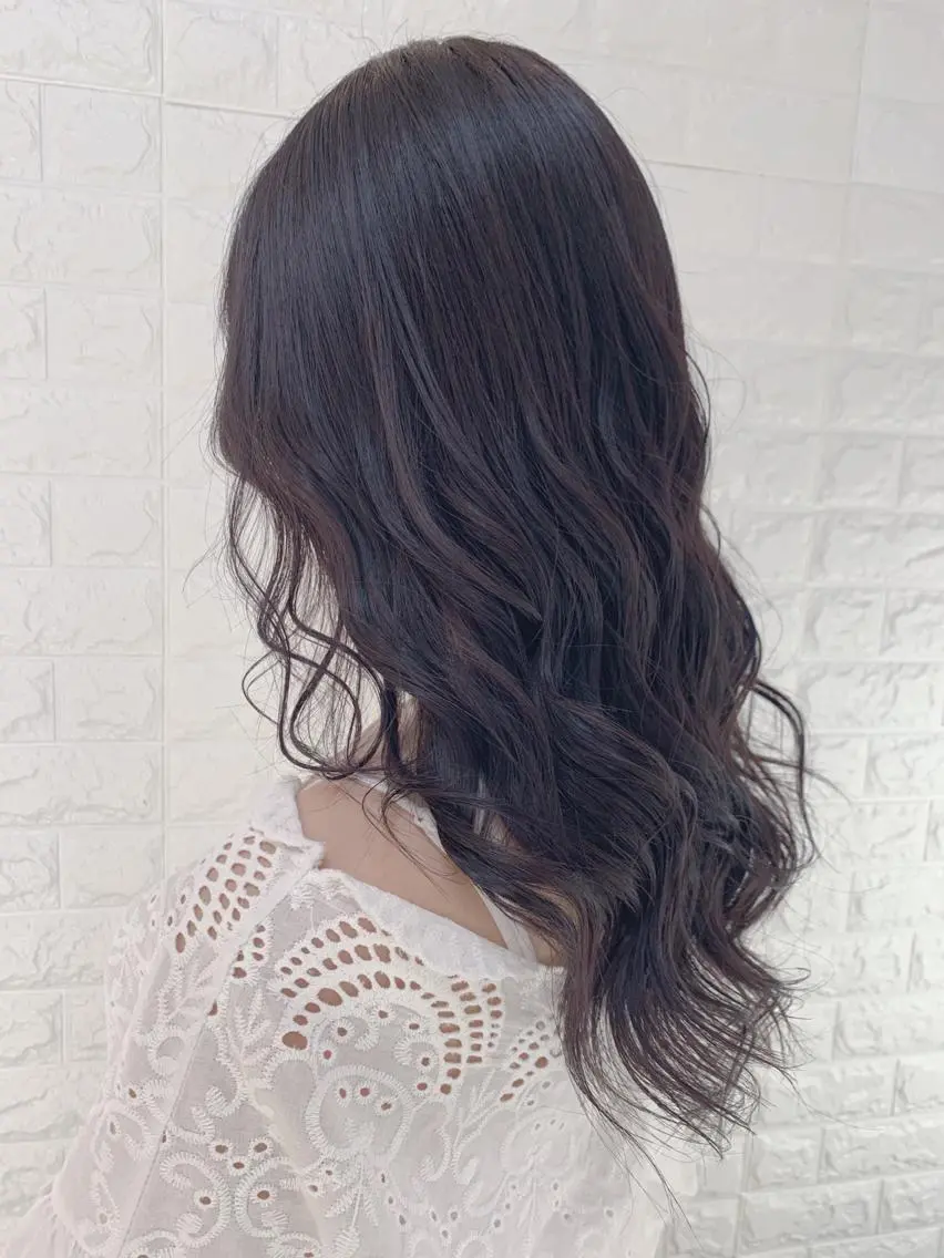 セミロング カラー カット ヘアカラー 福森 みずきのヘアスタイル