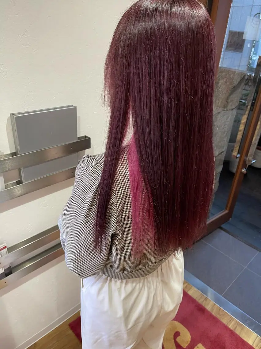 セミロング カラー カット ヘアカラー オージュアソムリエ DAIKI⭐️のヘアスタイル