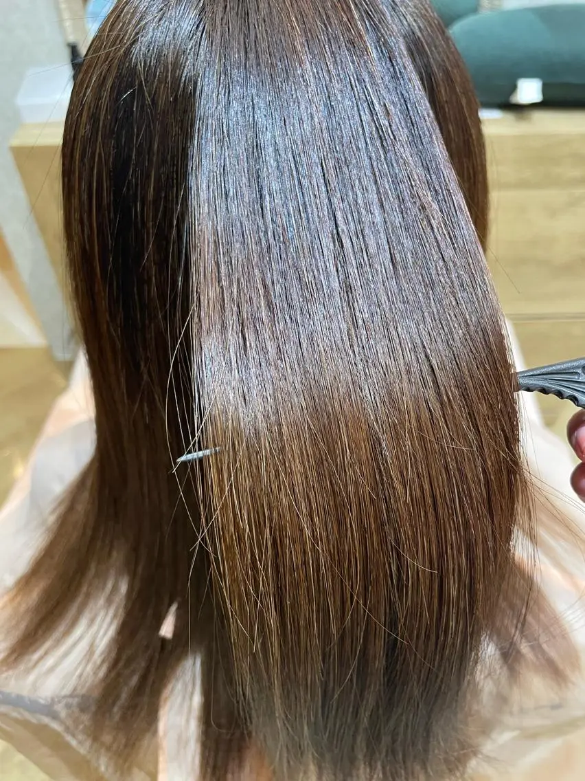 ロング 縮毛矯正 horie mayaのヘアスタイル