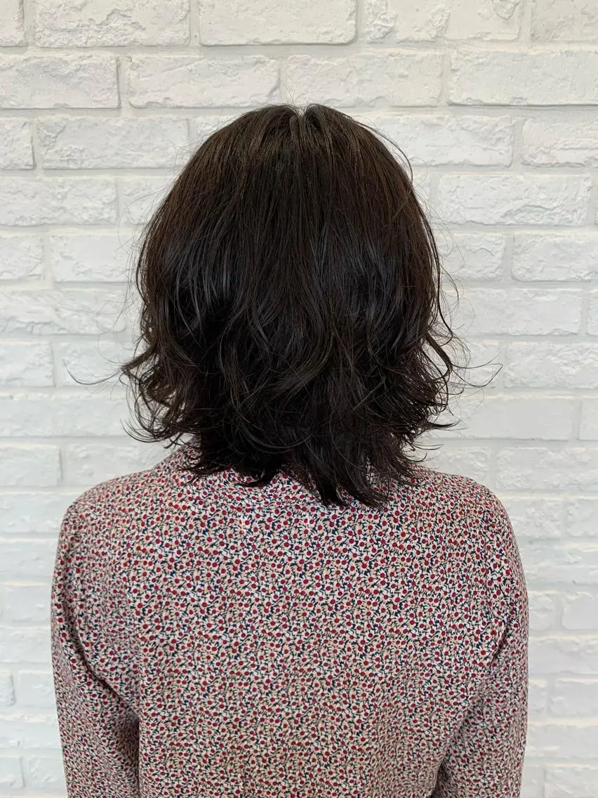 ミディアム パーマ stylist N0Nのヘアスタイル