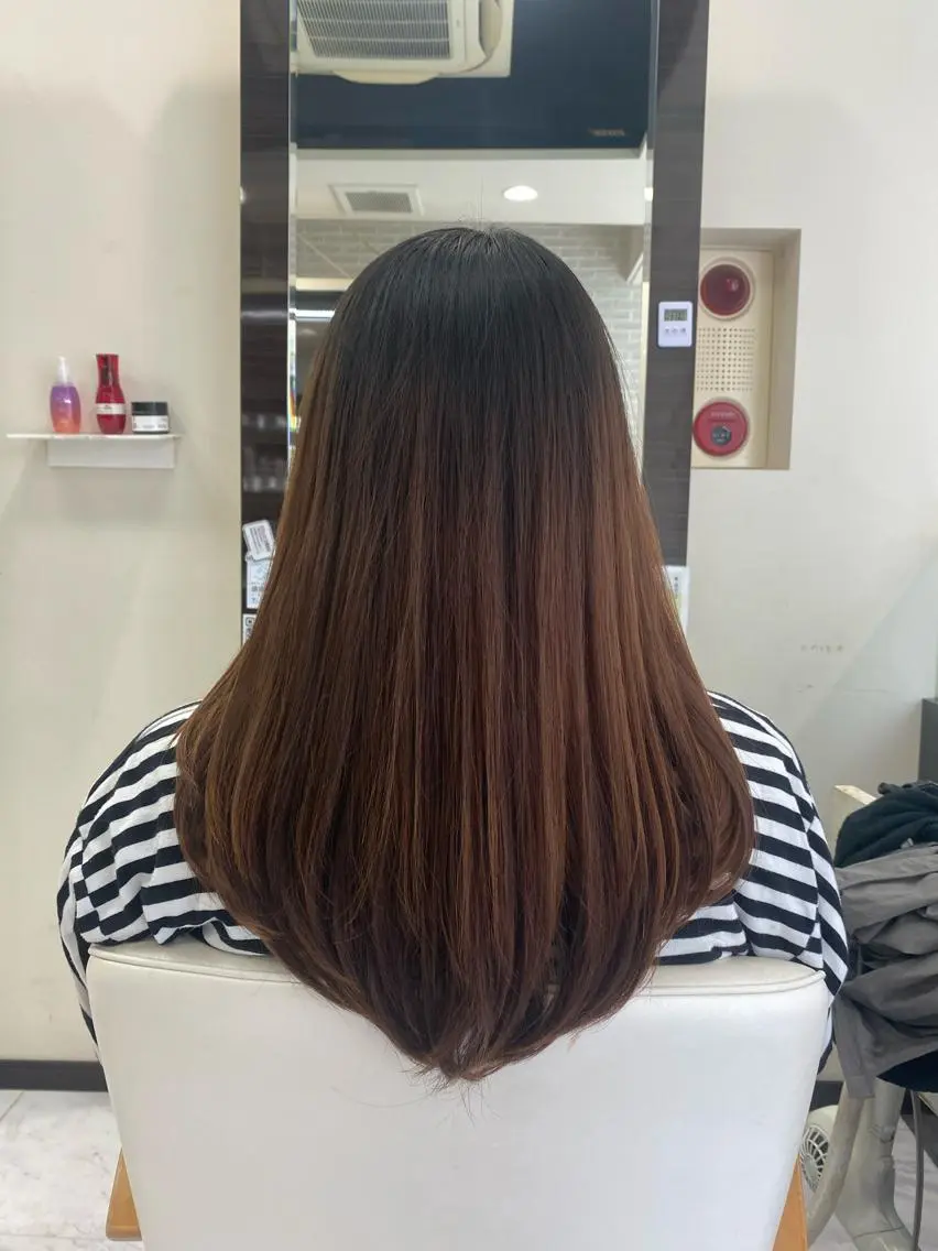 ロング レイヤーカット シャギー 目黒 碧人のヘアスタイル