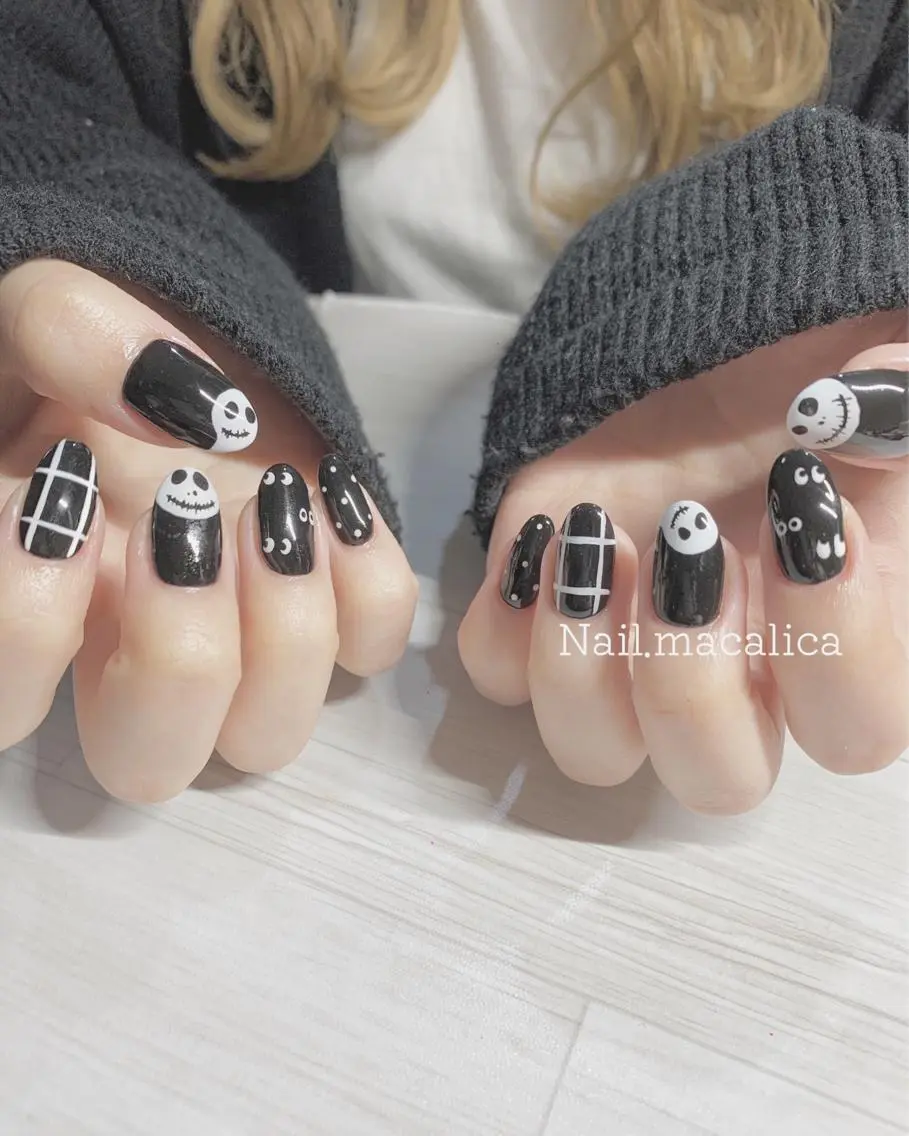 ネイル ハロウィン ハンドネイル Nail macalicaのネイルデザイン