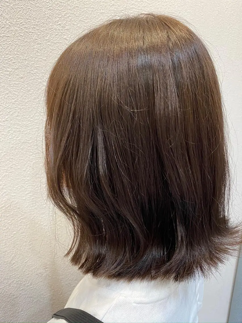 ミディアム カラー ボブ . あゆみのヘアスタイル